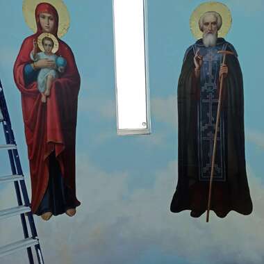 Образы в подкупольном пространстве храма