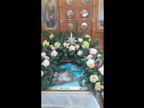 Рождественская служба в Храме Святой Благоверной Тамары